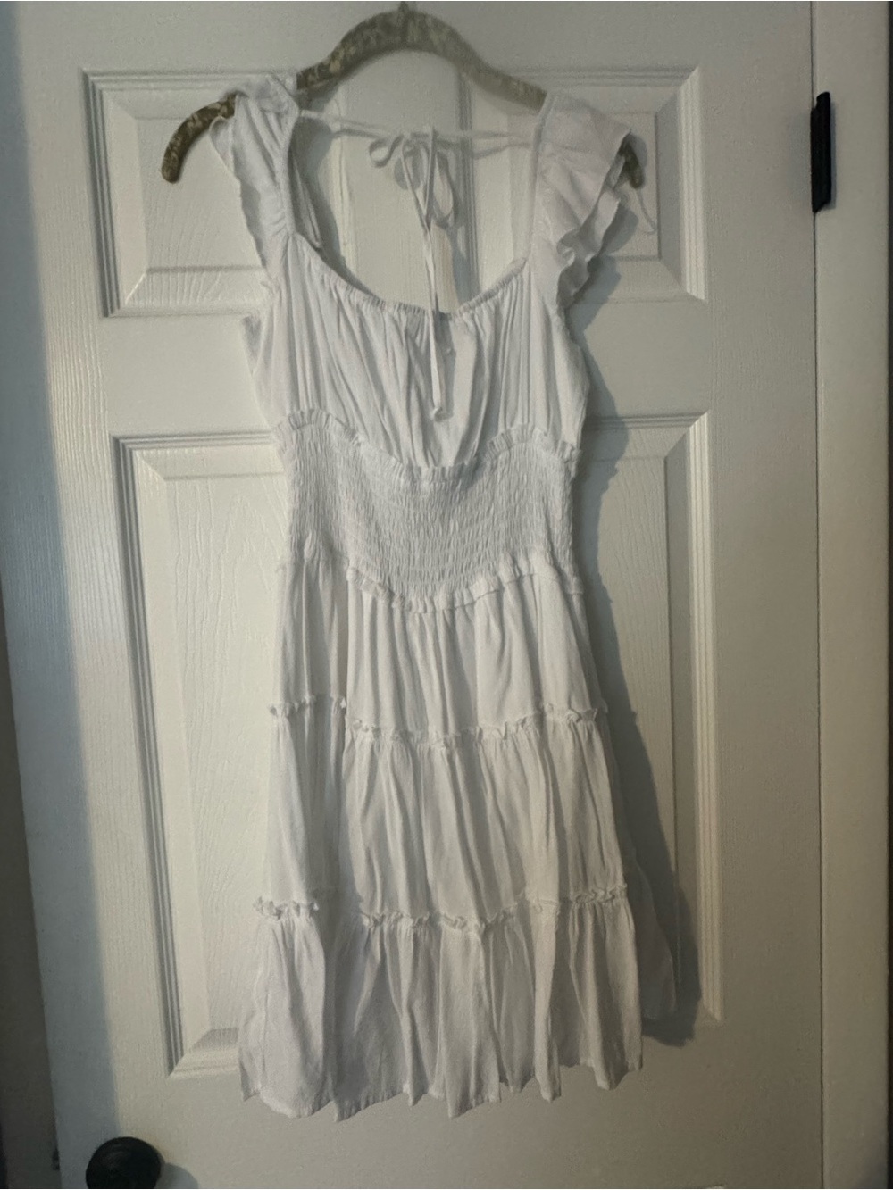 Altar'd State White Ruffled Mini Dress - Picture 4 of 4